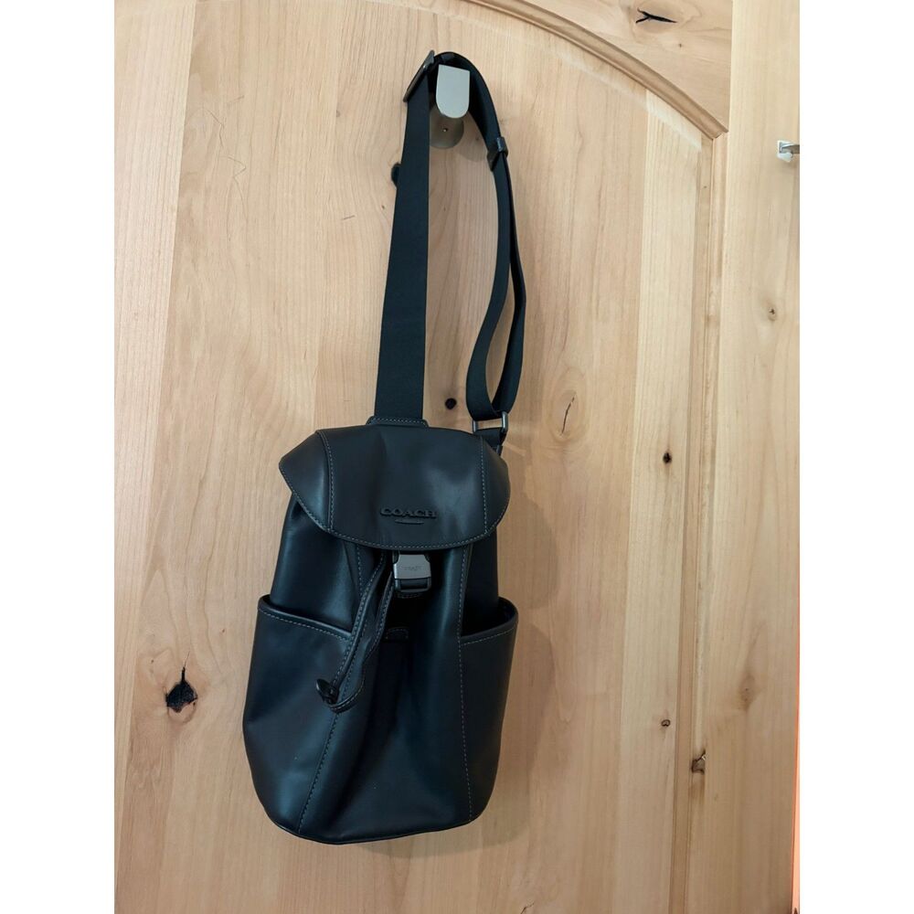 Coach Unisex Gunmetal/Black Racer Pack EUC